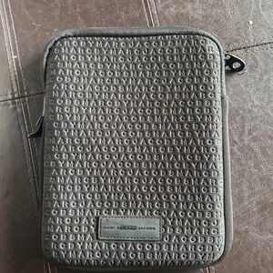 Marc Jacobs Charcoal Embossed Pouch